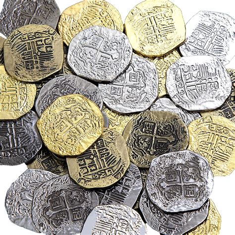 bag of fake gold coins metal|metal pirate coins bulk.